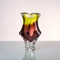 Hot Pamono Vintage German Glass Vase by Joska Kristal, 1970s