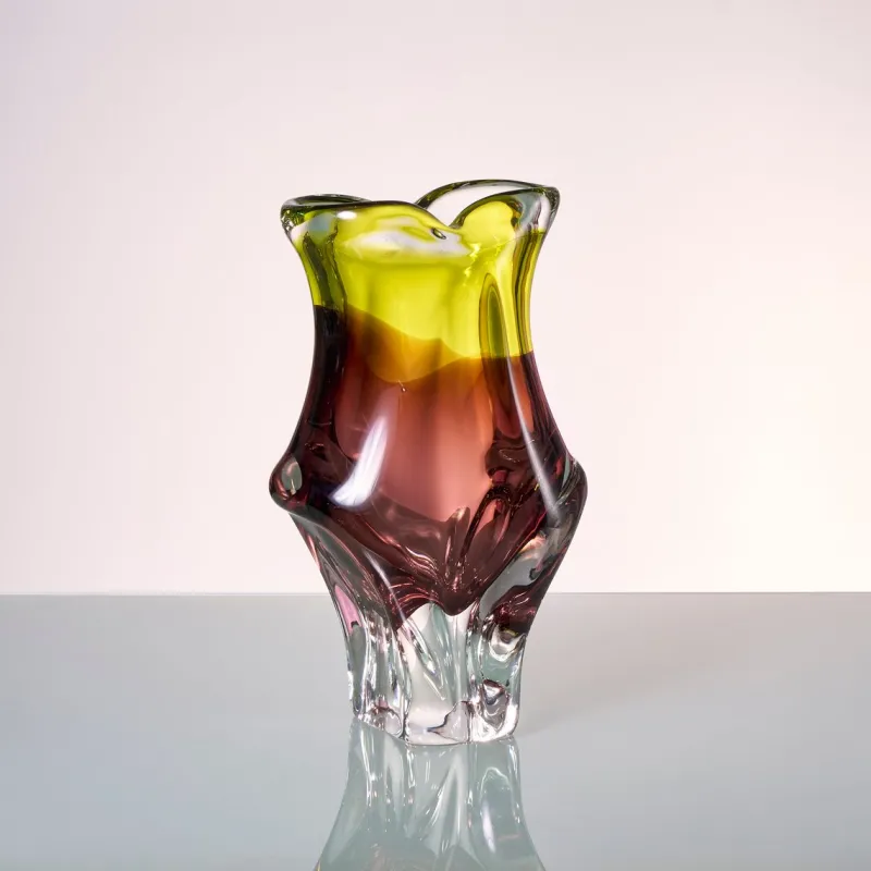 Hot Pamono Vintage German Glass Vase by Joska Kristal, 1970s