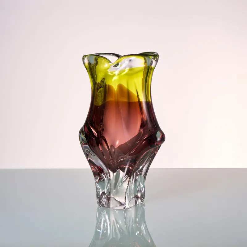 Hot Pamono Vintage German Glass Vase by Joska Kristal, 1970s