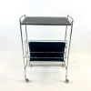 Pamono Vintage German Mini Bar Cart with Magazine Rack from Voss, 1970s> Magazine Racks