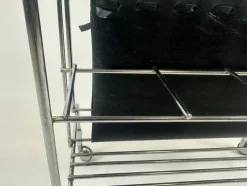 Pamono Vintage German Mini Bar Cart with Magazine Rack from Voss, 1970s><noscript><img width=