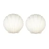 Outlet Pamono Vintage German Opaline Glass Shell-Shaped Wall Lights from Limburg, 1970s, Set of 2