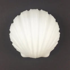 Outlet Pamono Vintage German Opaline Glass Shell-Shaped Wall Lights from Limburg, 1970s, Set of 2