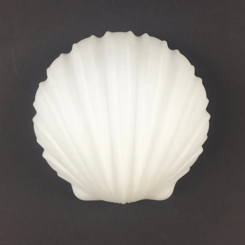 Outlet Pamono Vintage German Opaline Glass Shell-Shaped Wall Lights from Limburg, 1970s, Set of 2