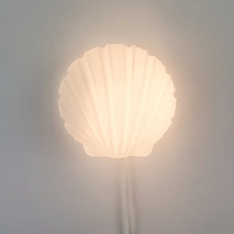 Outlet Pamono Vintage German Opaline Glass Shell-Shaped Wall Lights from Limburg, 1970s, Set of 2