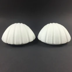 Outlet Pamono Vintage German Opaline Glass Shell-Shaped Wall Lights from Limburg, 1970s, Set of 2