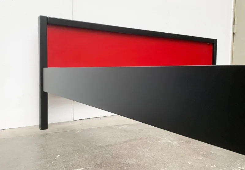 New Pamono Vintage German Postmodern Profilsystem Double Bed by Elmar Flötotto for Flötotto