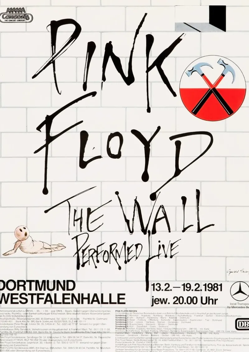 Pamono Vintage German Tour Poster for Dortmund, 1981> Posters