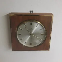 Clearance Pamono Vintage German Wall Clock Ato-Mat S from Junghans, 1960s