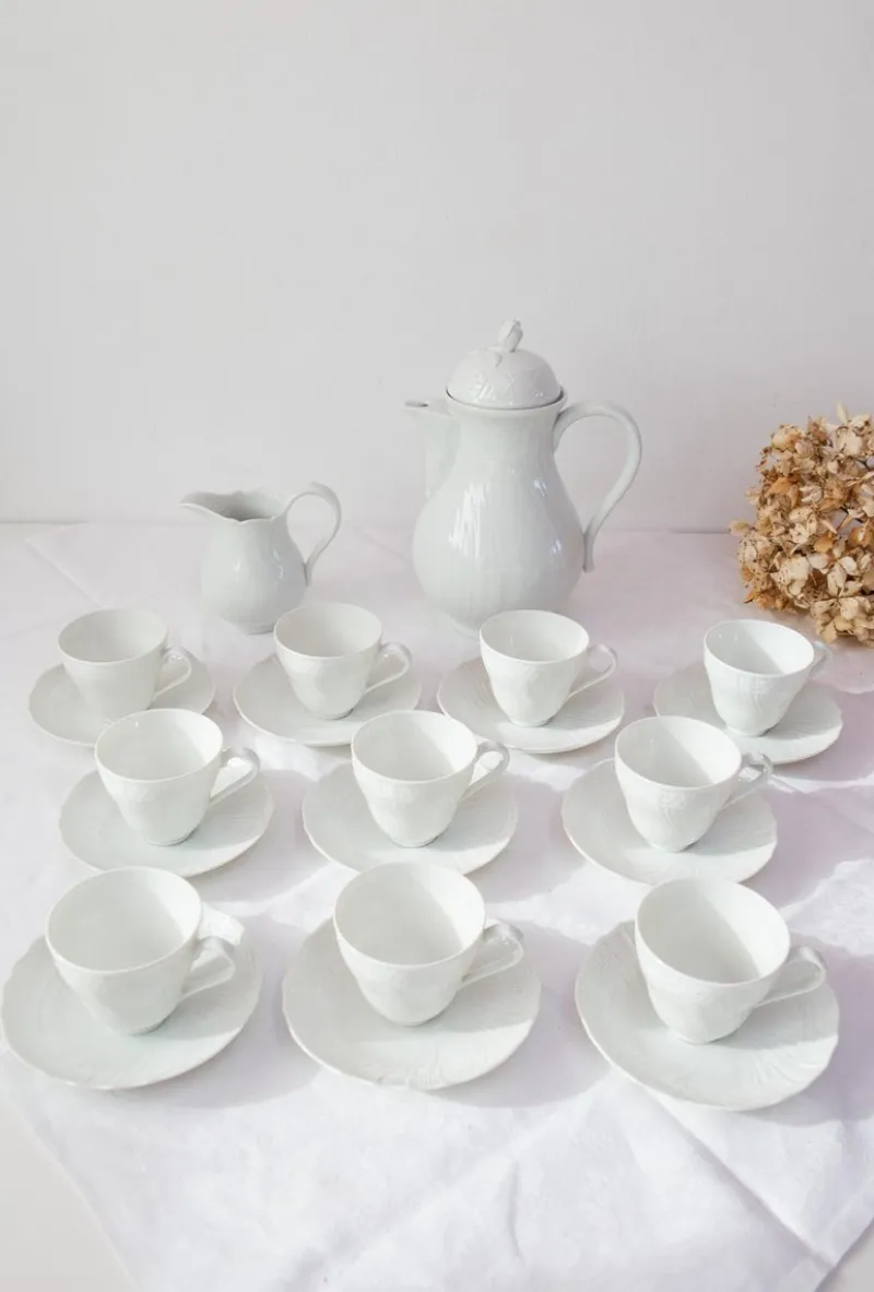 Discount Pamono Vintage German White Coffee from Hutschenreuther, 1950s, Set of 22