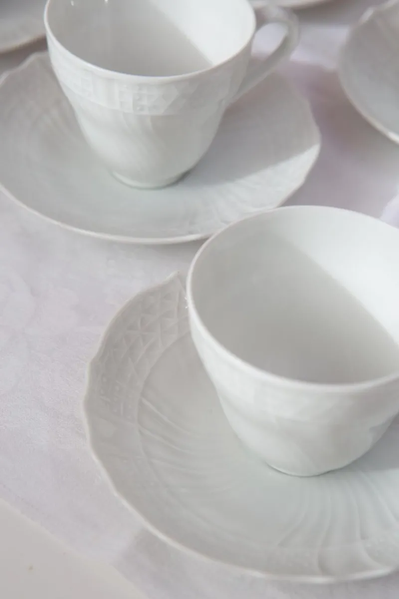 Discount Pamono Vintage German White Coffee from Hutschenreuther, 1950s, Set of 22