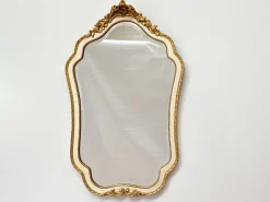 Pamono Vintage Gilt Wood Wall Mirror with Beveled Glass, 1930s> Mirrors