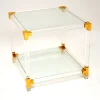 Pamono Vintage Glass and Acrylic Coffee Table, 1970s> Coffee & Side Tables