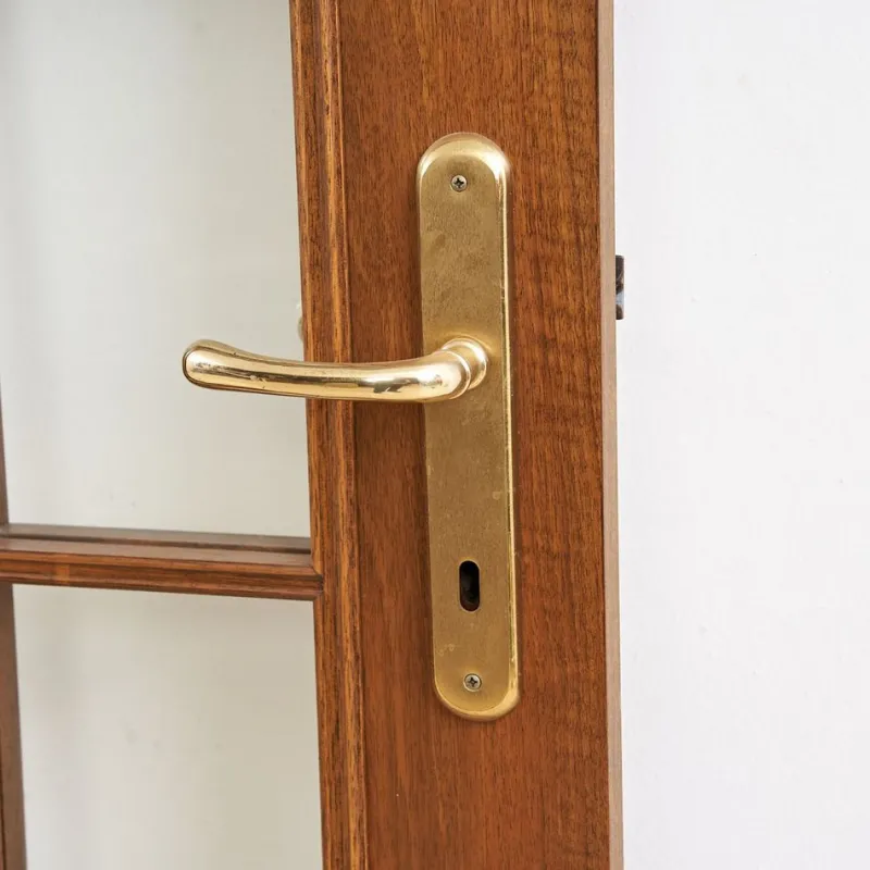 Online Pamono Vintage Glass and Wood Door