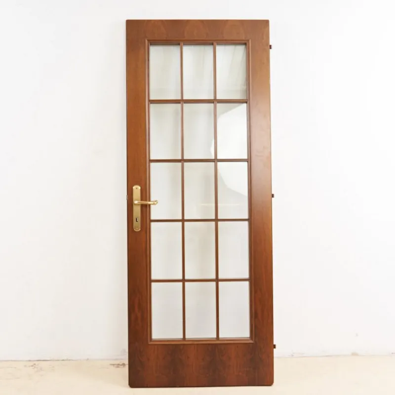 Online Pamono Vintage Glass and Wood Door