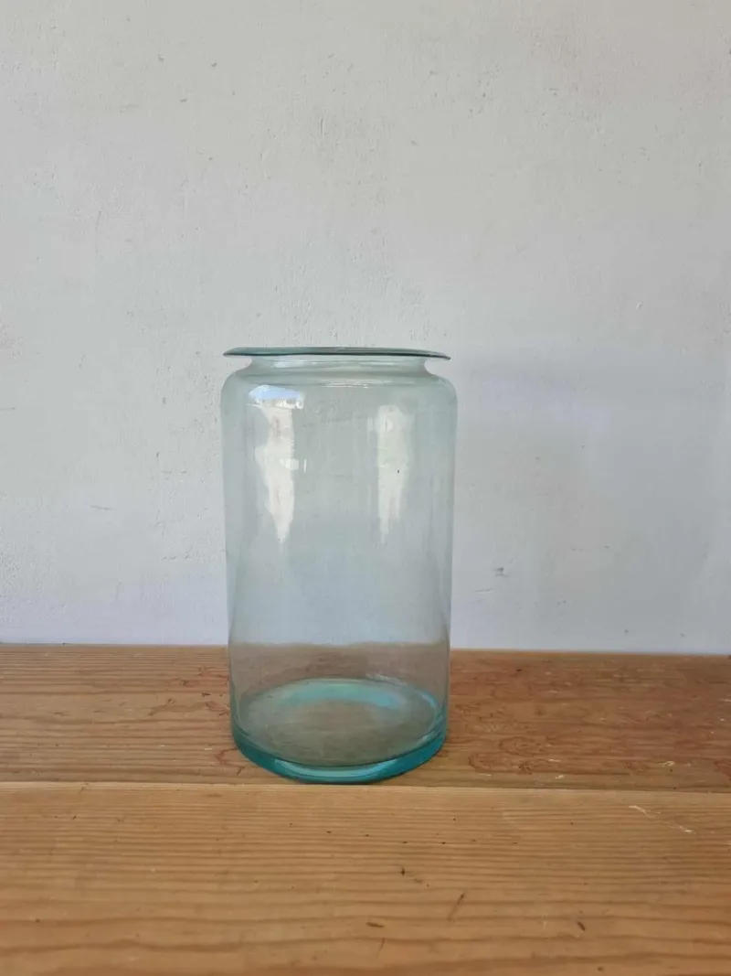 Pamono Vintage Glass Bottles and Vases, 1940s, Set of 4> Bottles, Carafes & Jugs