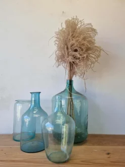 Pamono Vintage Glass Bottles and Vases, 1940s, Set of 4><noscript><img width=
