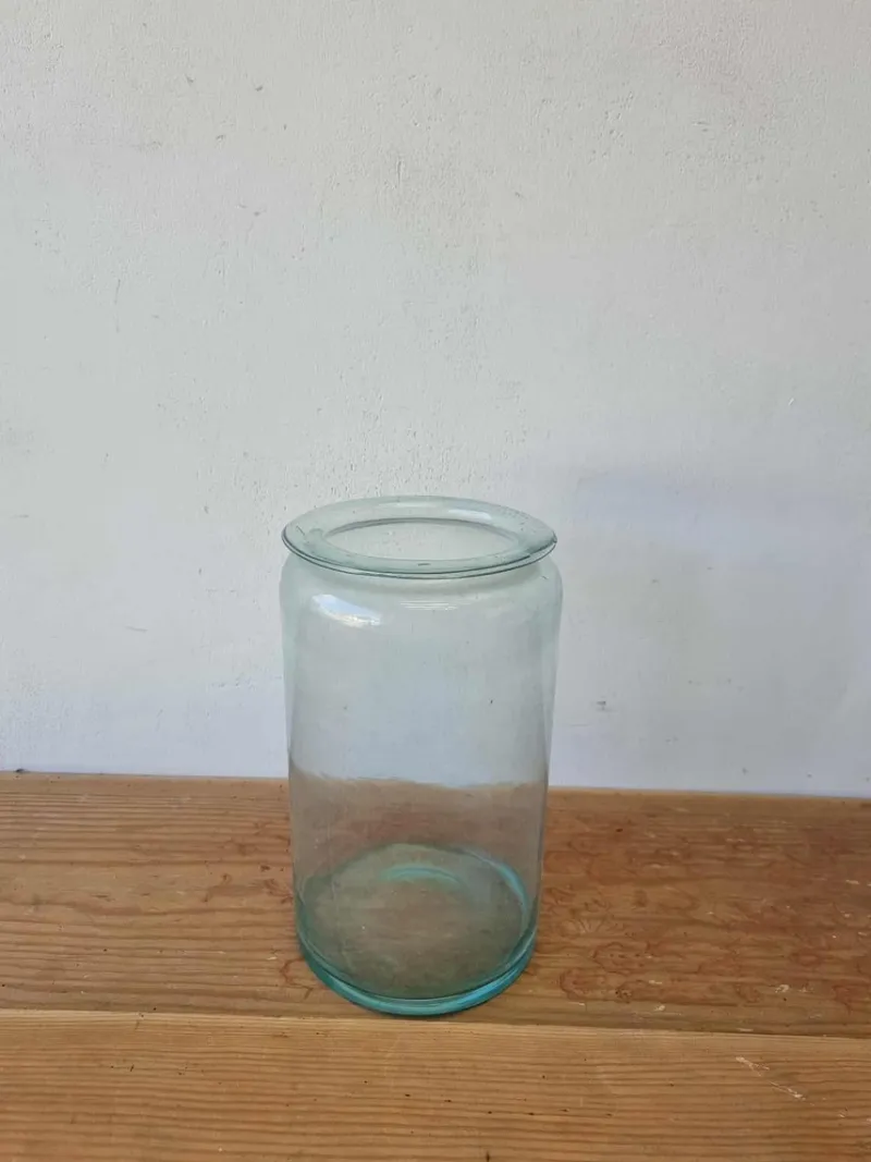 Pamono Vintage Glass Bottles and Vases, 1940s, Set of 4> Bottles, Carafes & Jugs