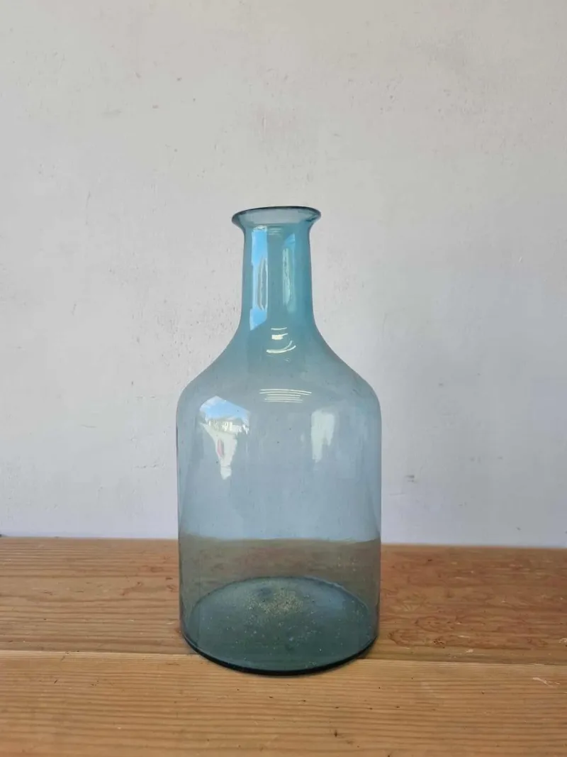 Pamono Vintage Glass Bottles and Vases, 1940s, Set of 4> Bottles, Carafes & Jugs