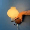 Pamono Vintage Glass Bubble Wall Sconce