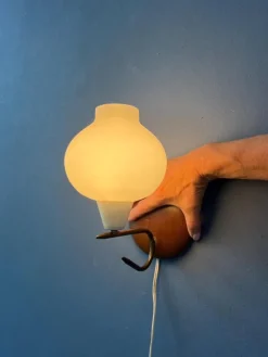 Pamono Vintage Glass Bubble Wall Sconce