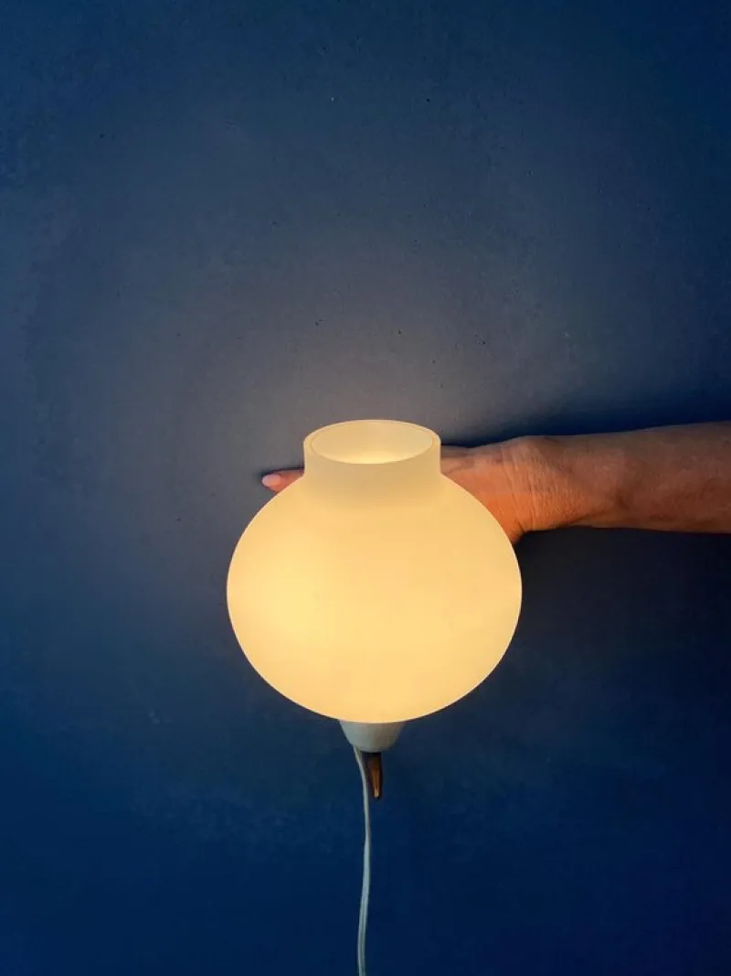 Pamono Vintage Glass Bubble Wall Sconce