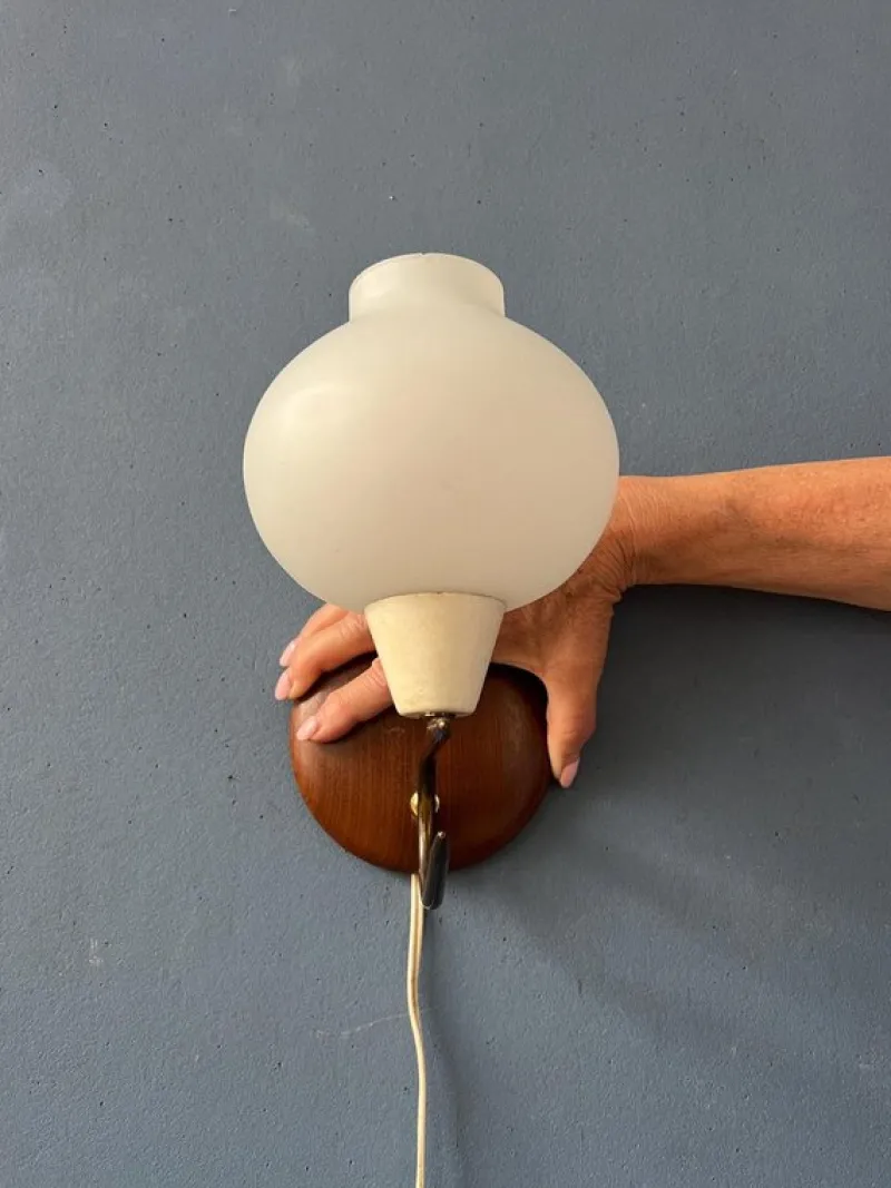 Pamono Vintage Glass Bubble Wall Sconce