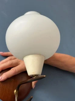 Pamono Vintage Glass Bubble Wall Sconce