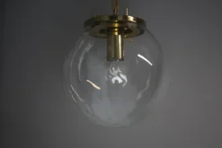 Clearance Pamono Vintage Glass Pendant Light by Kamenický Šenov, 1970s