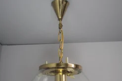 Clearance Pamono Vintage Glass Pendant Light by Kamenický Šenov, 1970s