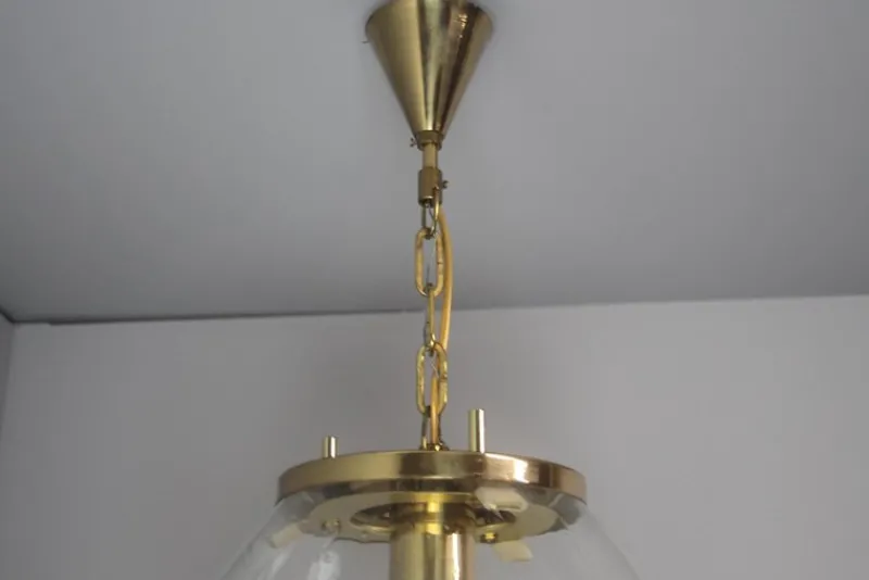 Clearance Pamono Vintage Glass Pendant Light by Kamenický Šenov, 1970s