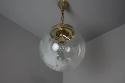 Clearance Pamono Vintage Glass Pendant Light by Kamenický Šenov, 1970s