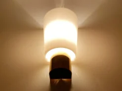 Pamono Vintage Glass Sconces from Limburg, Set of 2><noscript><img width=