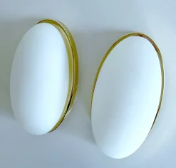 Hot Pamono Vintage Glass Sconces from Limburg, Set of 2