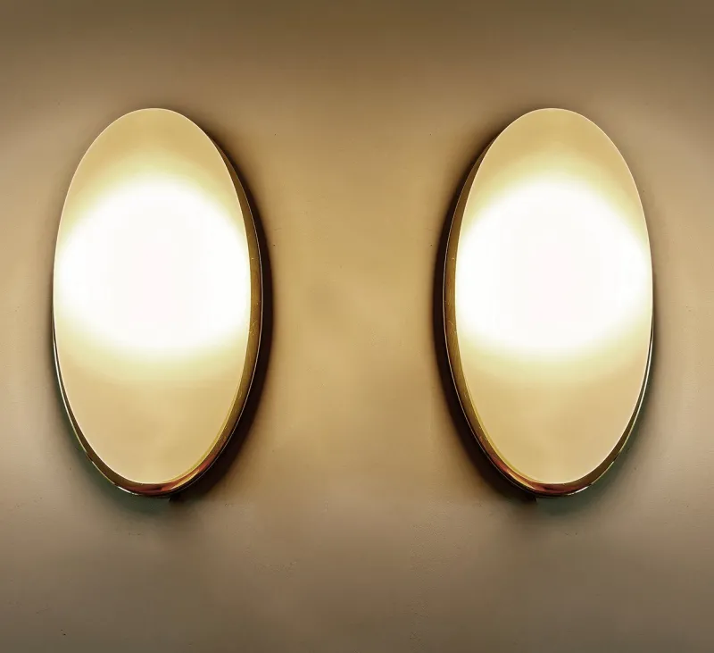 Hot Pamono Vintage Glass Sconces from Limburg, Set of 2