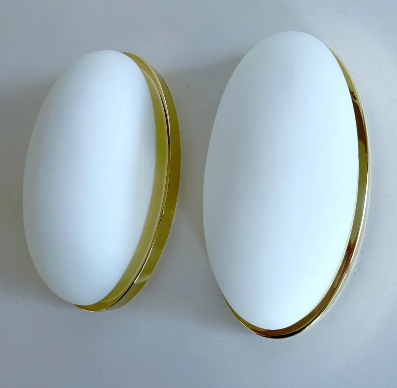 Hot Pamono Vintage Glass Sconces from Limburg, Set of 2