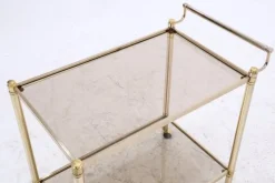Pamono Vintage Glass Serving Cart, 1960s><noscript><img width=
