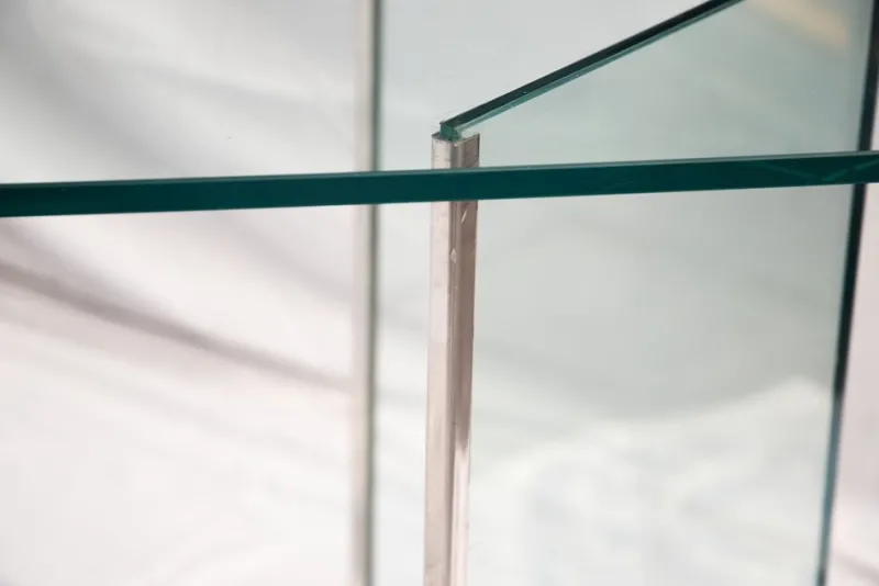 Pamono Vintage Glass Table attributed to Fontana Arte, 1973> Console Tables