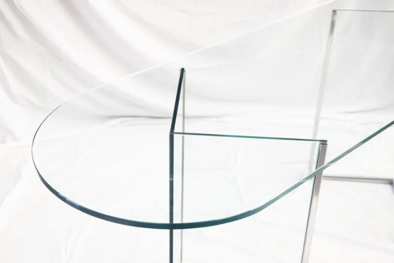 Pamono Vintage Glass Table attributed to Fontana Arte, 1973> Console Tables