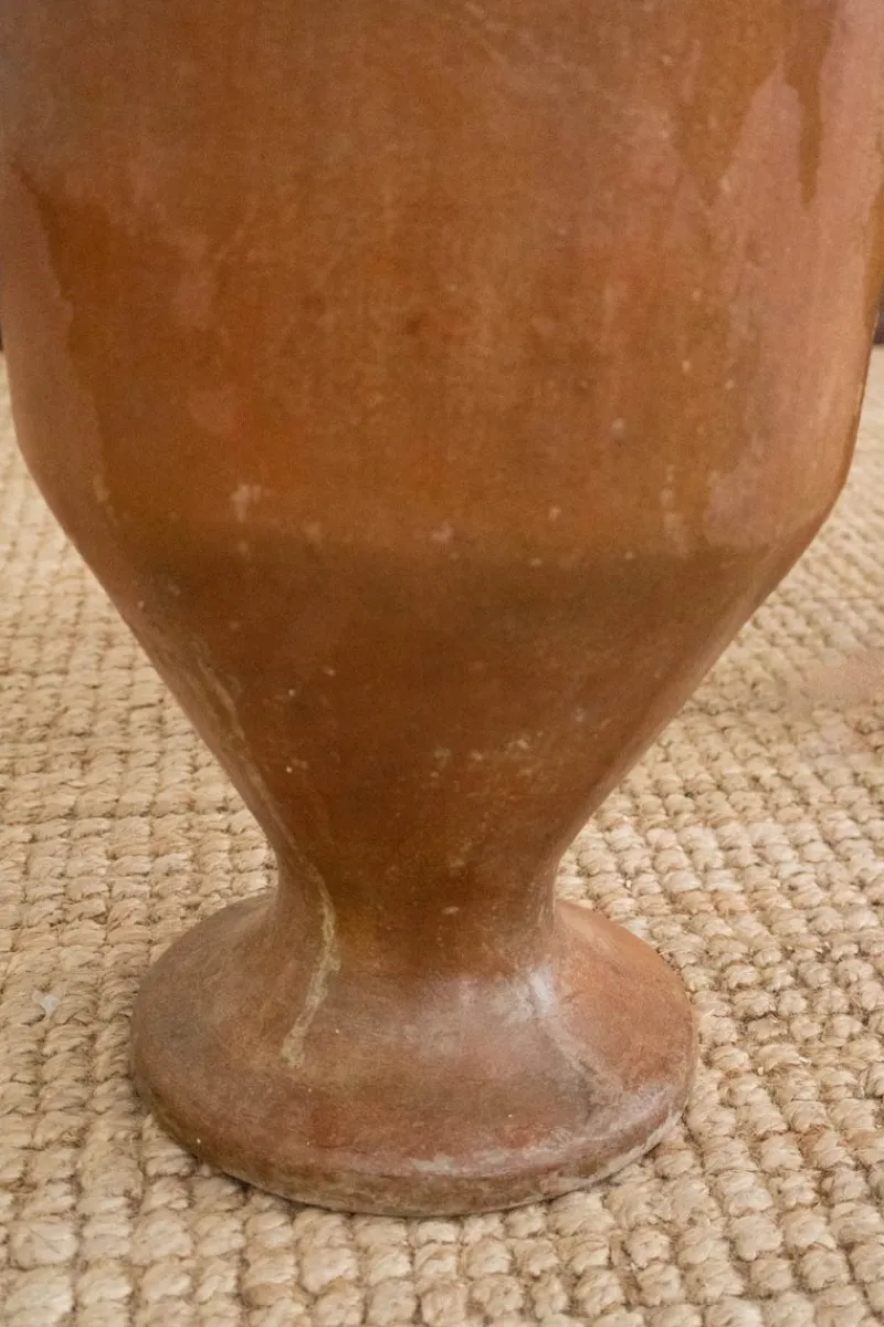 Pamono Vintage Glazed Amphorae, 1950s, Set of 2> Vases
