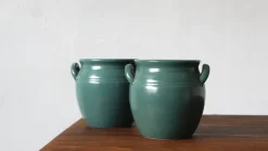 Pamono Vintage Glazeds Pot by Höganäs Keramik, Set of 2><noscript><img width=
