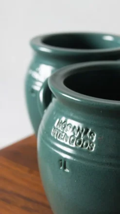 Pamono Vintage Glazeds Pot by Höganäs Keramik, Set of 2><noscript><img width=