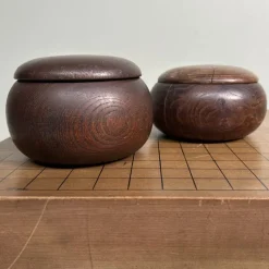 Sale Pamono Vintage Go Game Board Goban Kaya, Japan, 1920, Set of 3