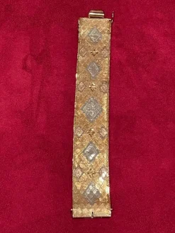 Pamono Vintage Gold Bracelet, 1940s><noscript><img width=