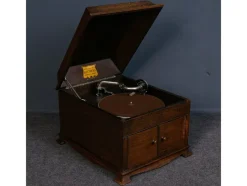 Pamono Vintage Gramophone Electrola LP Radio Plate> Electronics