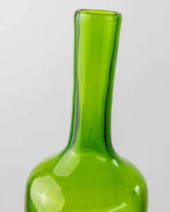 Pamono Vintage Green Crackle Murano Glass Decanter and Glasses, Italy, 1960s, Set of 4><noscript><img width=