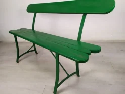 Pamono Vintage Green Garden Bench><noscript><img width=