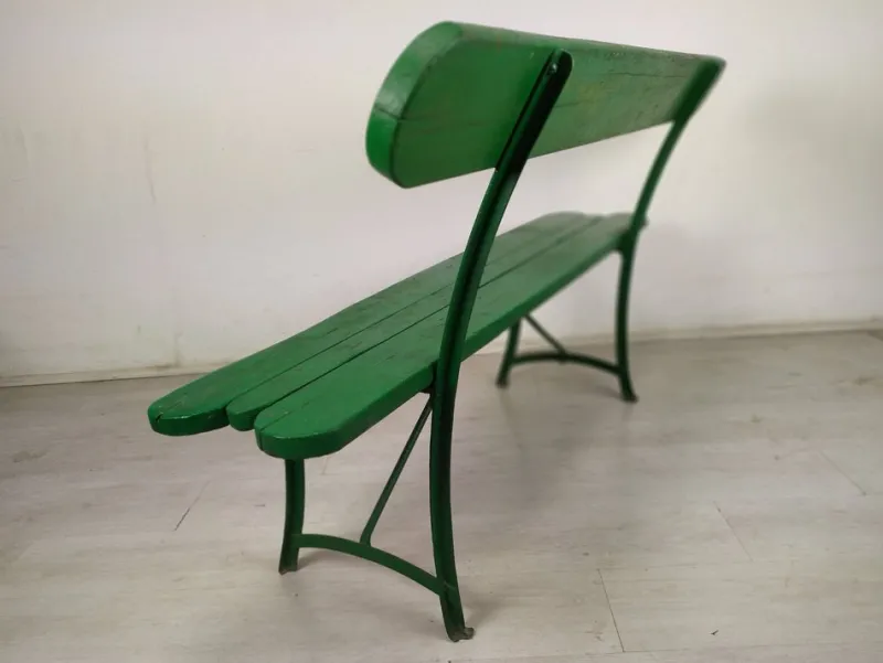 Pamono Vintage Green Garden Bench> Garden Seating
