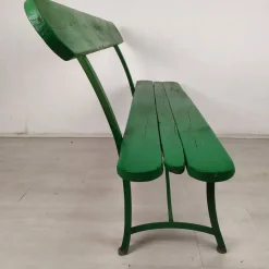 Pamono Vintage Green Garden Bench><noscript><img width=