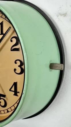 Pamono Vintage Green Ships Wall Clock from Seiko, 1970s><noscript><img width=